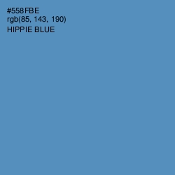#558FBE - Hippie Blue Color Image